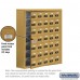 Salsbury Cell Phone Storage Locker - with Front Access Panel - 7 Door High Unit (8 Inch Deep Compartments) - 35 A Doors (34 usable) - Gold - Surface Mounted - Resettable Combination Locks